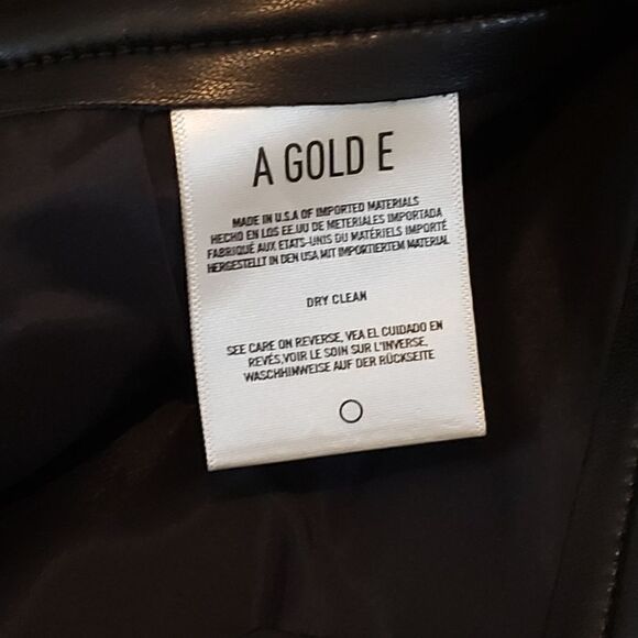 NWOT Agolde 90's Pinch Waist Ultra High Rise Straight Leg Leather Pants Size 28 - Picture 10 of 10